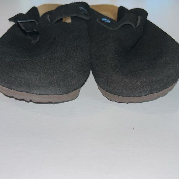 Birkenstock men's boston black suede soft foot bed mediuim/narrow width EU 44 - Picture 6 of 9